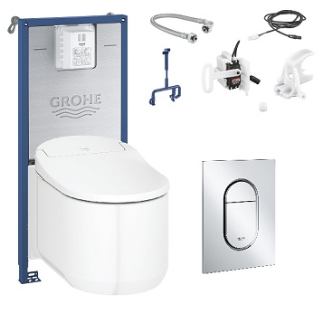 Комплект инсталляция и унитаз подвесной  GROHE  Sensia Arena  120172